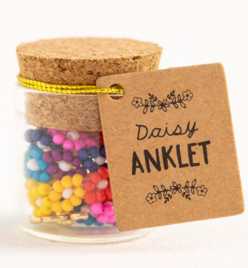 Beaded Daisy Anklet