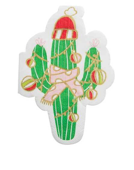 Christmas Cactus Napkins