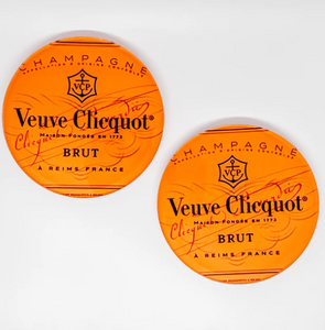 Veuve Clicquot Champagne Coasters Set of 2