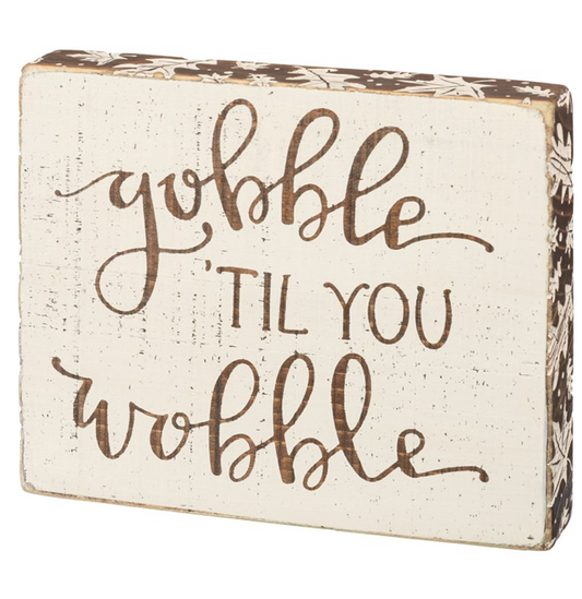 Gobble Block Sign