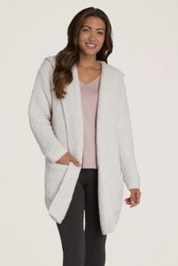 Barefoot Dreams Bouncle Hooded Cardigan