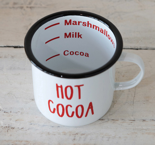 Hot Cocoa Enameled Mug