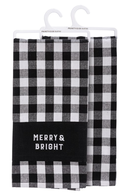 Merry & Bright Buffalo Plaid Kitchen Towel