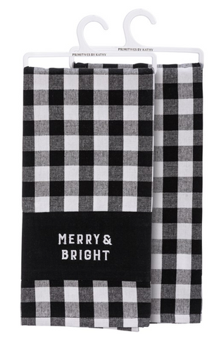 Merry & Bright Buffalo Plaid Kitchen Towel