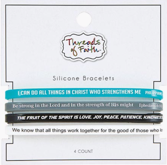 Silicone Bracelets - Threads of Faith