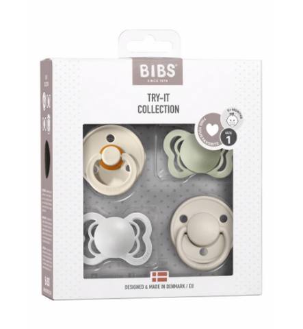 Bibs Pacifiers: 4 pack, 6-18 months