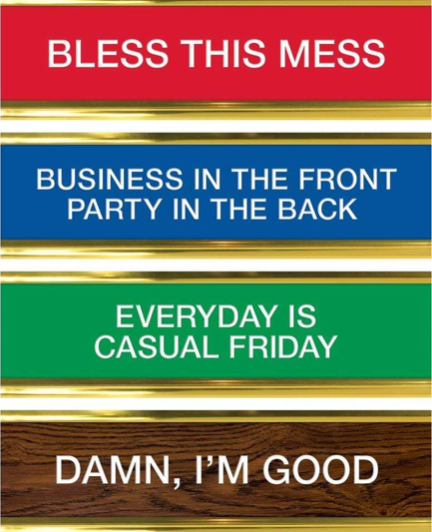 Daily Desk Plaque