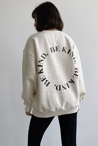 Be Kind Cream Sweatshirt