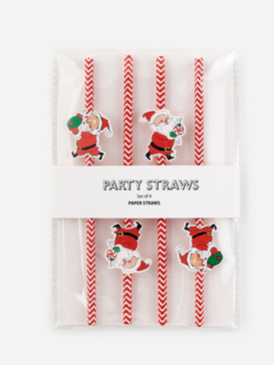 Santa Paper straws