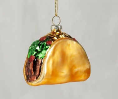 Glass Taco Ornament