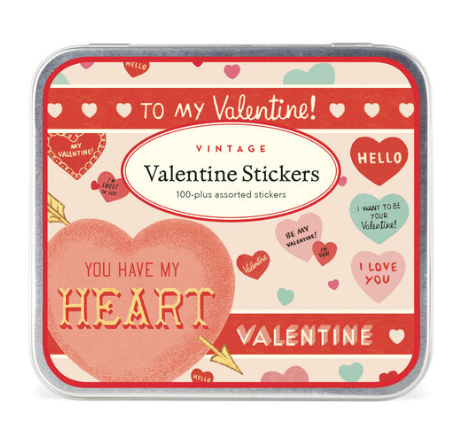 Vintage Valentine Stickers