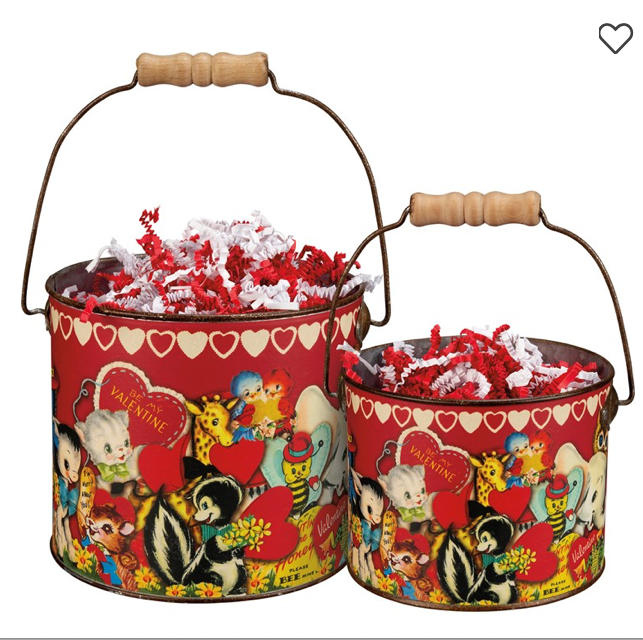 Valentine Bucket Set of 2