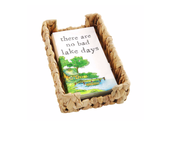 Lake Guest Towel Basket Set