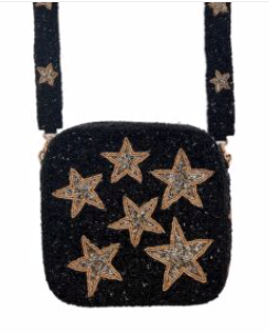 Stars Beaded Camera Bag