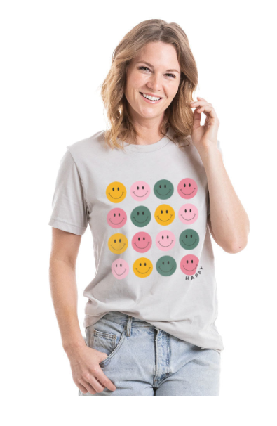 Happy Face Repeat T-Shirt