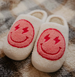 Lightning Happy Face Slippers