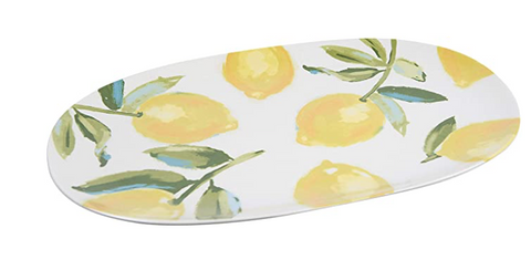 Stoneware Plate With Lemons