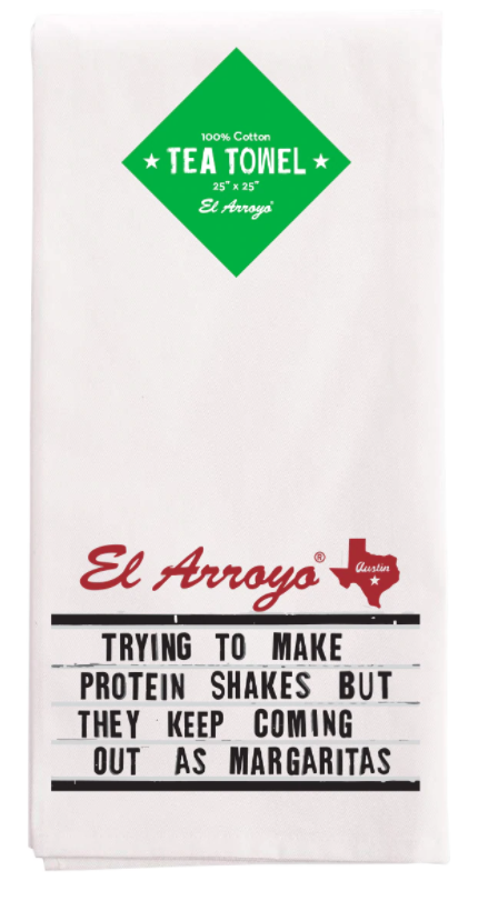 El Arroyo Protein Shake Tea Towel