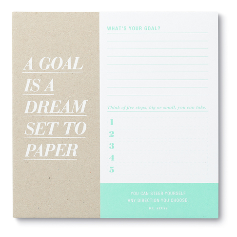 A Goal Is A Dream Desk Pad