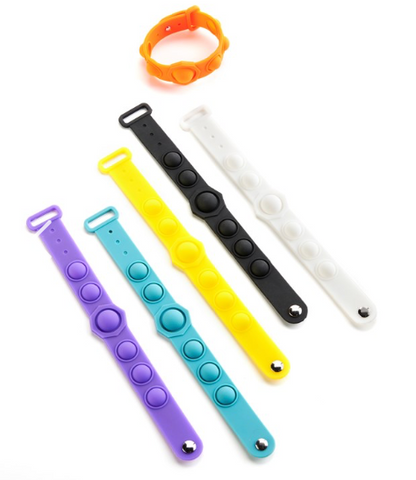 Adjustable Silicone Pop Bracelet