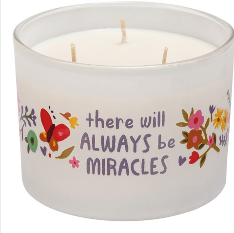 There Will Always Be Miracles Jar Candle