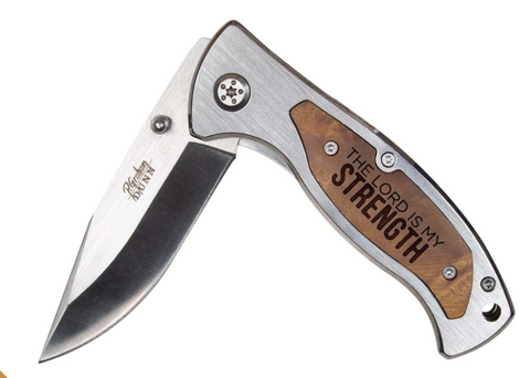 THE LORD IS MY STRENGTH POCKET KNIFE