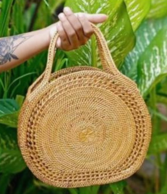 Ata Vine Round Handle Tote