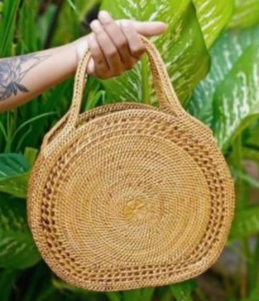 Ata Vine Round Handle Tote