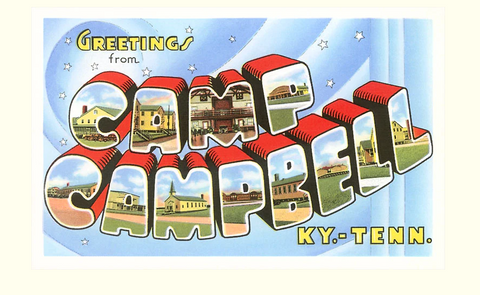 Greetings from Camp Campbell, Kentucky - Vintage Magnet