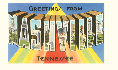 Greetings from Nashville, Tennessee - Vintage Postcards