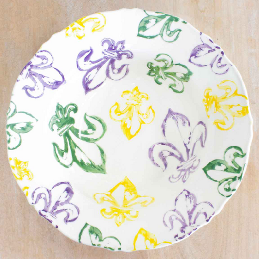 Mardi Gras Serving Bowl