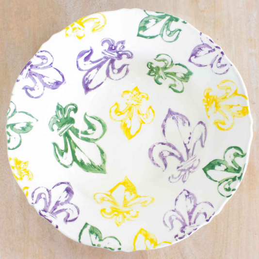 Mardi Gras Serving Bowl