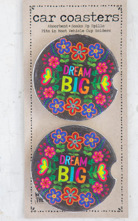 Dream Big Car Coasters