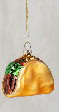 Glass Ornament - Taco