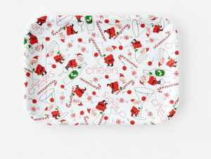 Cocktails with Santa, Melamine Tray