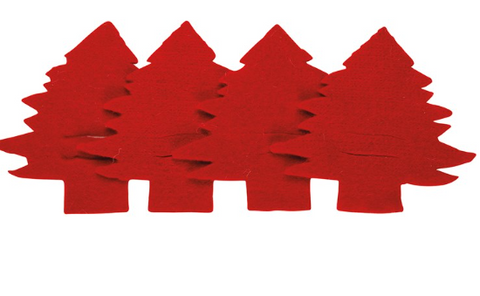 Napkin Holder Set - Red Tree