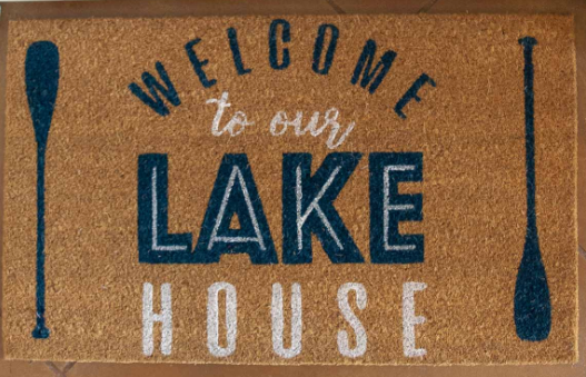 Welcome To The Lake Coir Doormat