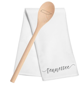 Tennessee Tea Towel & Wood Spoon Set