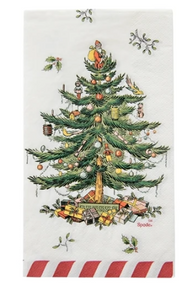 SPODE CANDY CANE CHRISTMAS TREE GUEST/DINNER NAPKIN (16CT) $3.50 EA