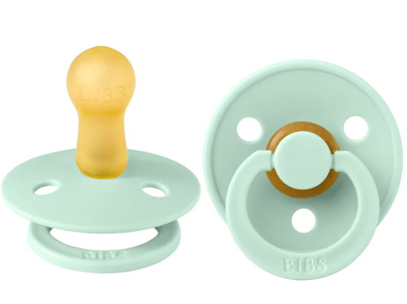 BIBS Pacifier Original COLOUR Latex 2 PK Nordic Mint