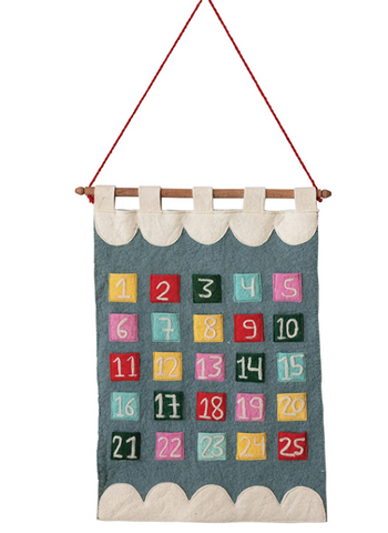 Wool Hanging Advent Calendar