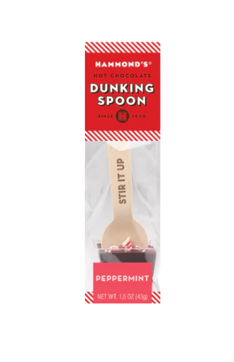 DARK CHOCOLATE PEPPERMINT DUNKING SPOON