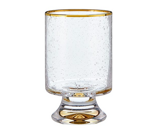 Gold Rimmed Old Fashioned Glass