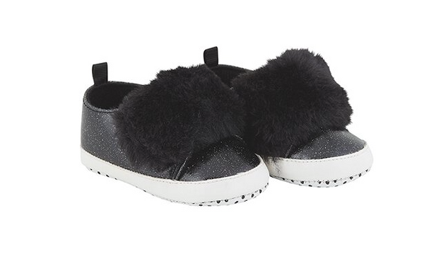 Sparkly and Fur Baby Shoes