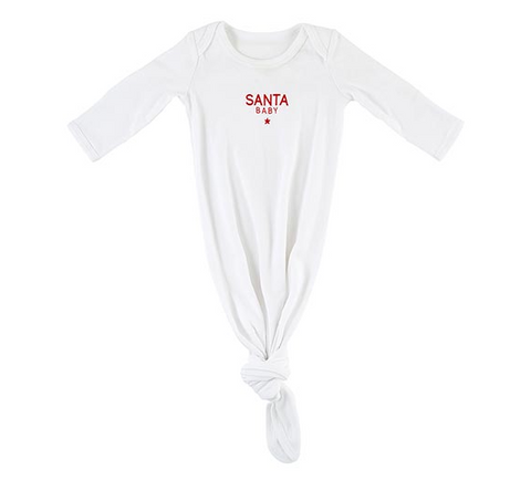 Santa Baby Newborn Knotted Gown