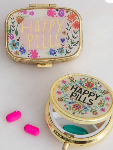 Happy Pills -Pill Box Holder