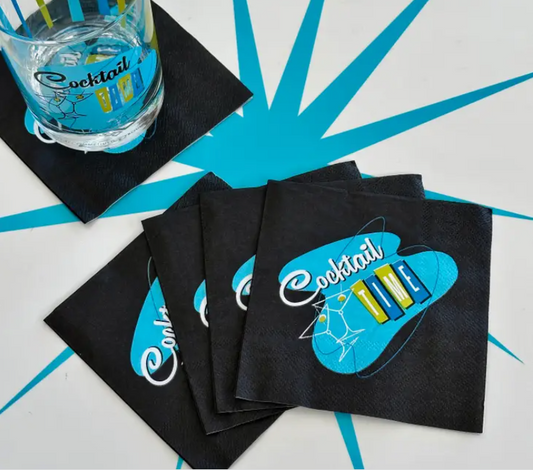 Cocktail Time Paper Cocktail Napkin Set