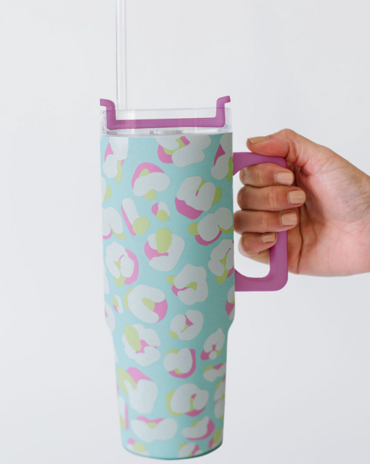 Mary Square To-Go Handle Tumbler