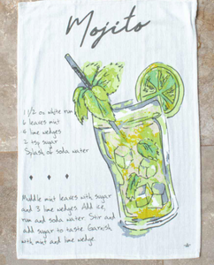 Mojito Recipe Bar Towel