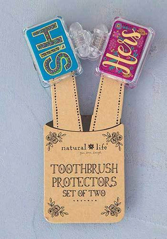 His & Hers Toothbrush Protector Set